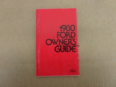 view cover of 1980 Full Size car Owners manual by Ford.