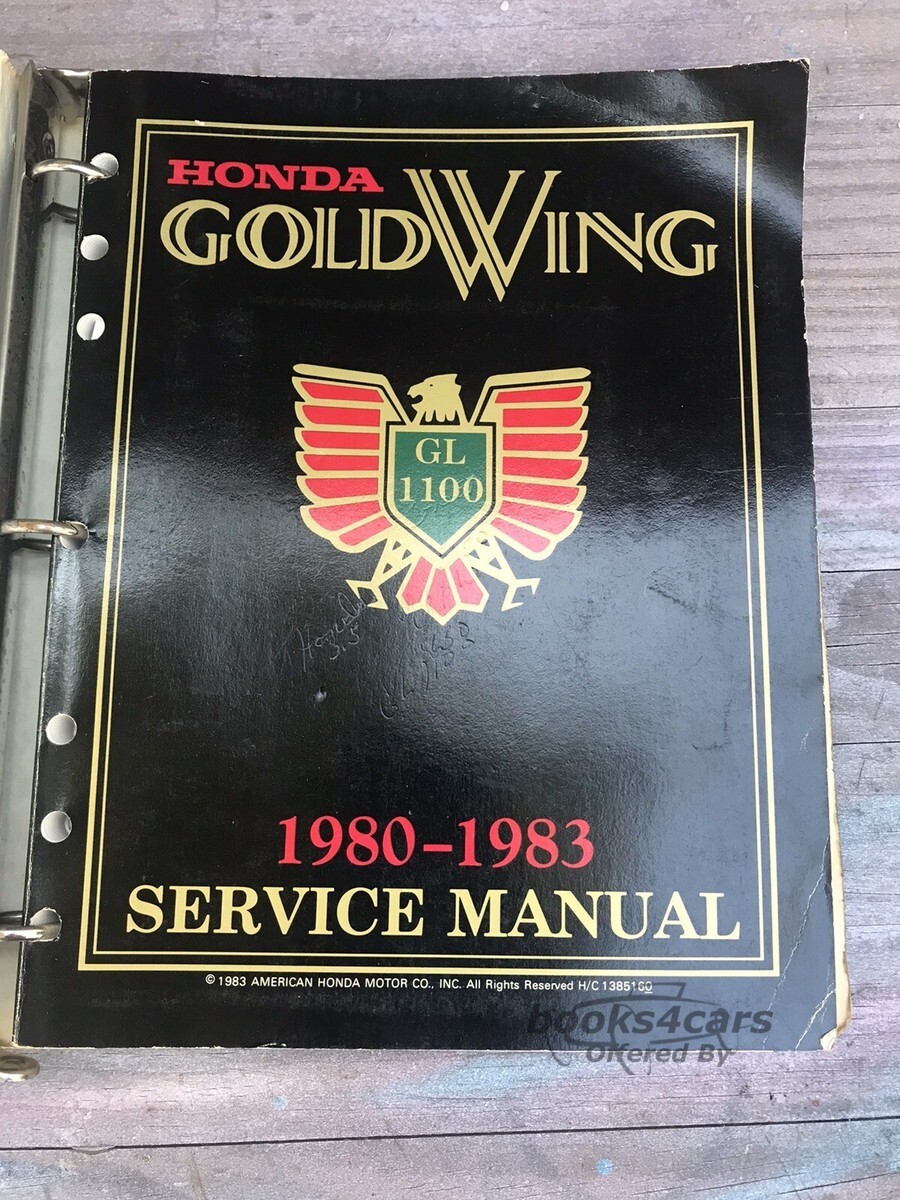 view cover of 1980-1983 Goldwing shop service repair manual by Honda