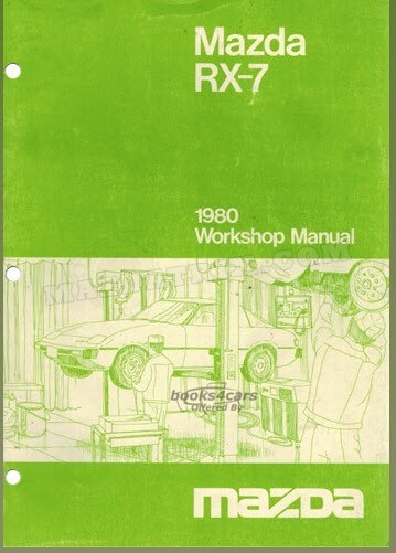 view cover of 1980 RX7 Workshop Manual by Mazda for RX7
