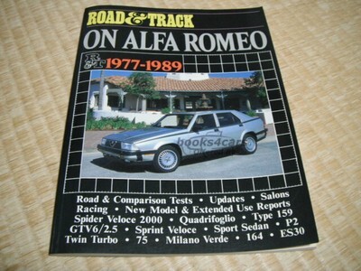 view cover of 1977-1989 Road & Track on Alfa Romeo compiled by Brooklands 104 pages