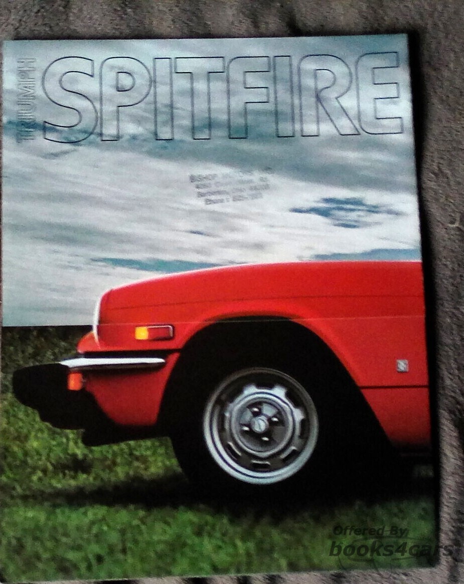 view cover of 1980 Spitfire Sales Brochure by Triumph