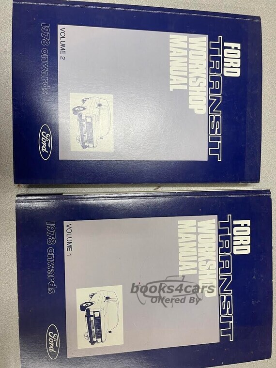 view cover of 1978 onwards Transit Shop Service Repair Manual by Ford 2 Vol. Set