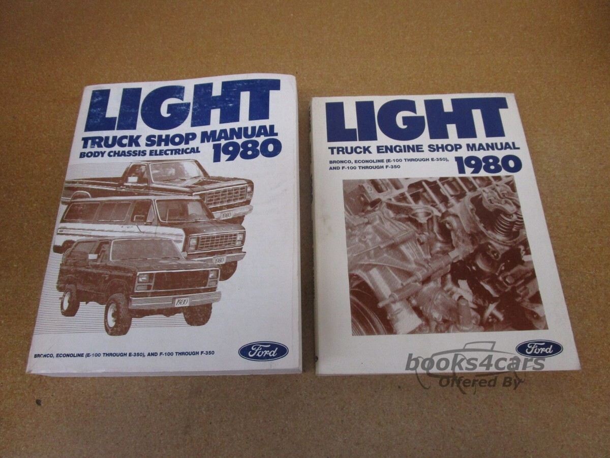 view cover of 1980 Truck Shop Service Repair Manual 2-volume set by Ford Truck for F 150 250 350 F150 F250 F350