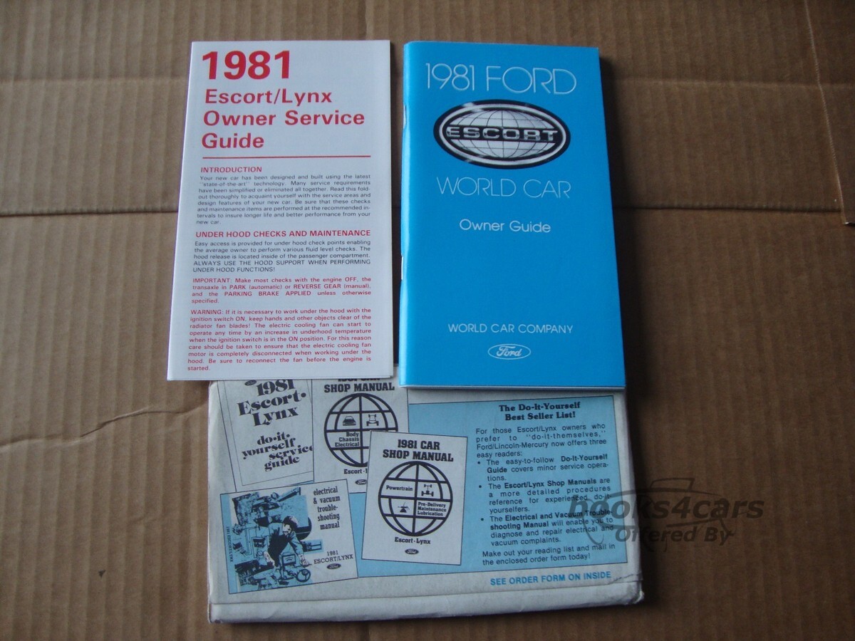 view cover of 1981 Escort Owners Manual by Ford