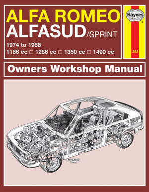 view cover of 1974-1988 Alfa Romeo Alfasud & Sprint shop service Repair manual by Haynes