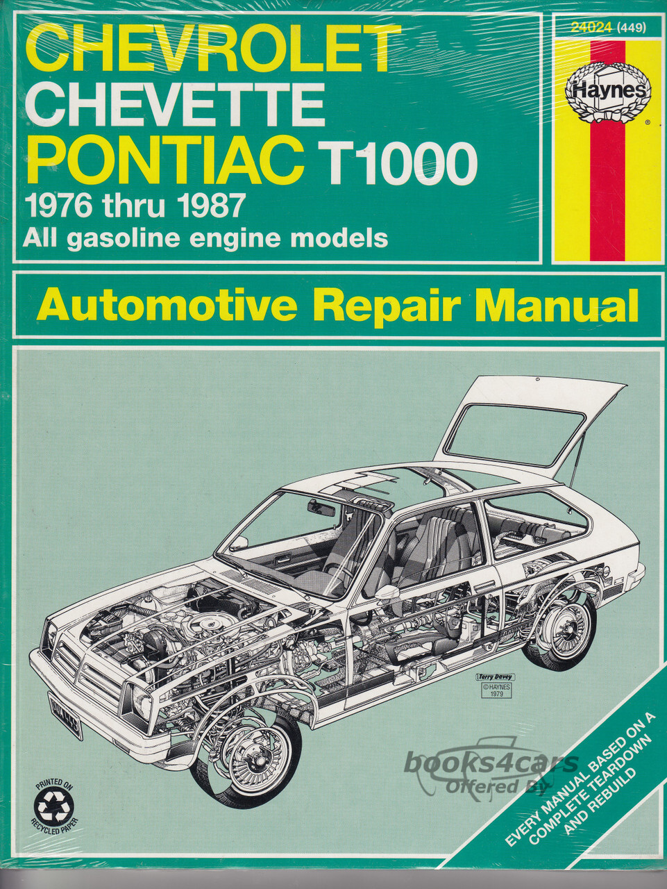 view cover of 1976-1987 Chevette also Pontiac T1000 repair manual by haynes
