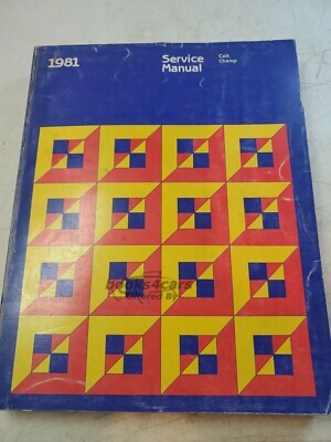 view cover of 1981 Colt Champ Shop Service Repair Manual by Chrysler, Plymouth, Dodge & Mitsubishi