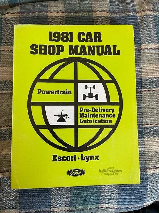 view cover of 1981 Escort Lynx Pre-delivery Maintenance & Lubrication manual, vol. E for Ford FWD cars