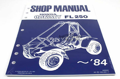 view cover of 1977-1984 Honda All Terrain Odyssey FL250 Shop Service Repair Manual by Honda