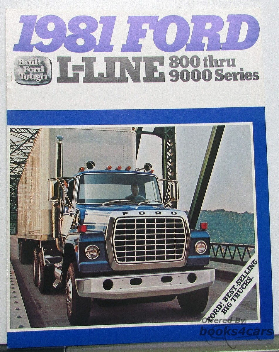 view cover of 1981 Ford L-Series Heavy Duty Trucks Sales Brochure 800-9000