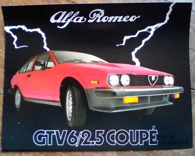 view cover of 1981 Alfa Romeo GTV-6 and 2.5 Coupe Sales Brochure