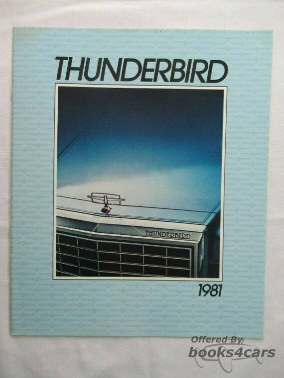 view cover of 1981 Ford Thunderbird Sales Brochure