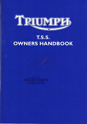 view cover of Owners Manual Handbook for TSS US 1982-3