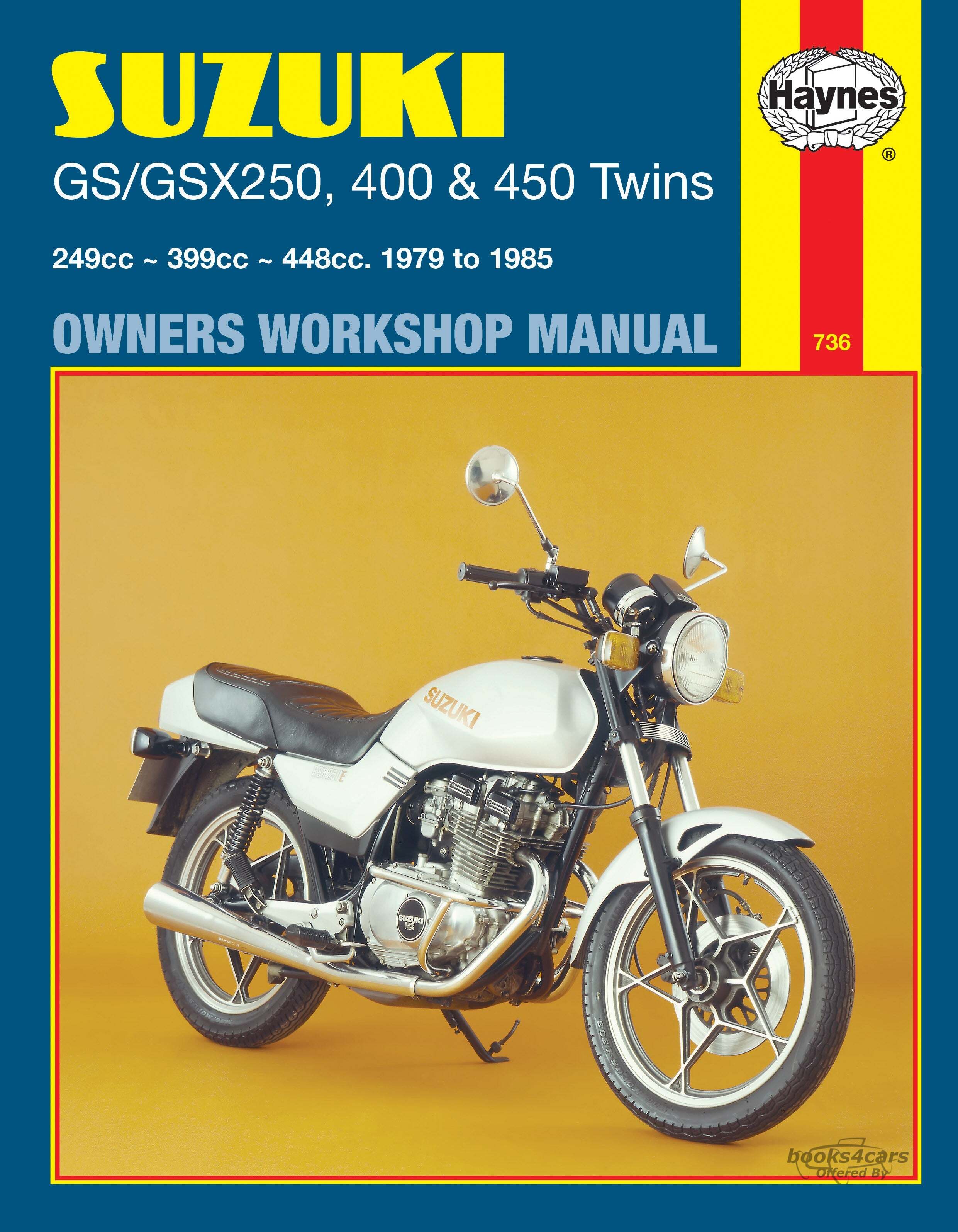 view cover of 1979-1985 GS 250 & 450 Repair Manual, Haynes