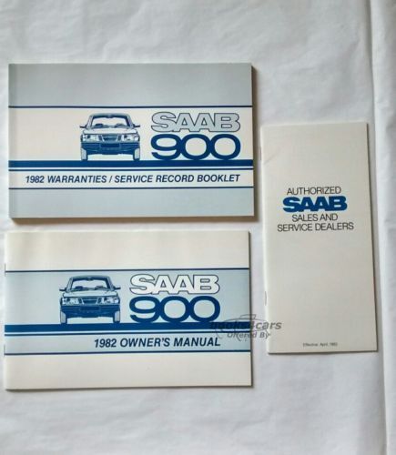 view cover of 1982 900 Warranty/Service Record Booklet