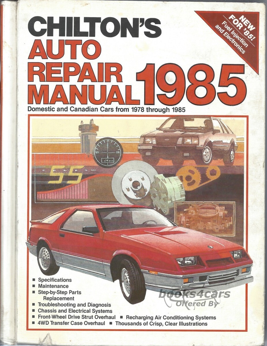 view cover of 1978-1985 Chilton's Domestic & Canadiian Auto Repair Manual