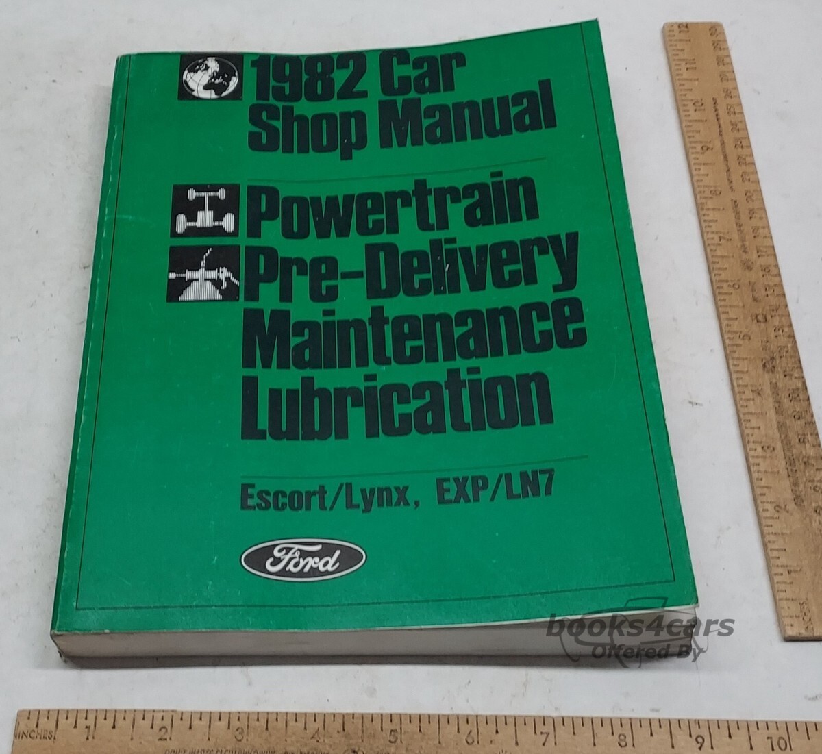 view cover of 1982 Powertrain Pre-delivery maintenance and lubrication Shop manual for Escort/Lynx & EXP/LN7.