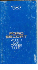view cover of 1982 Escort Owners manual by Ford.