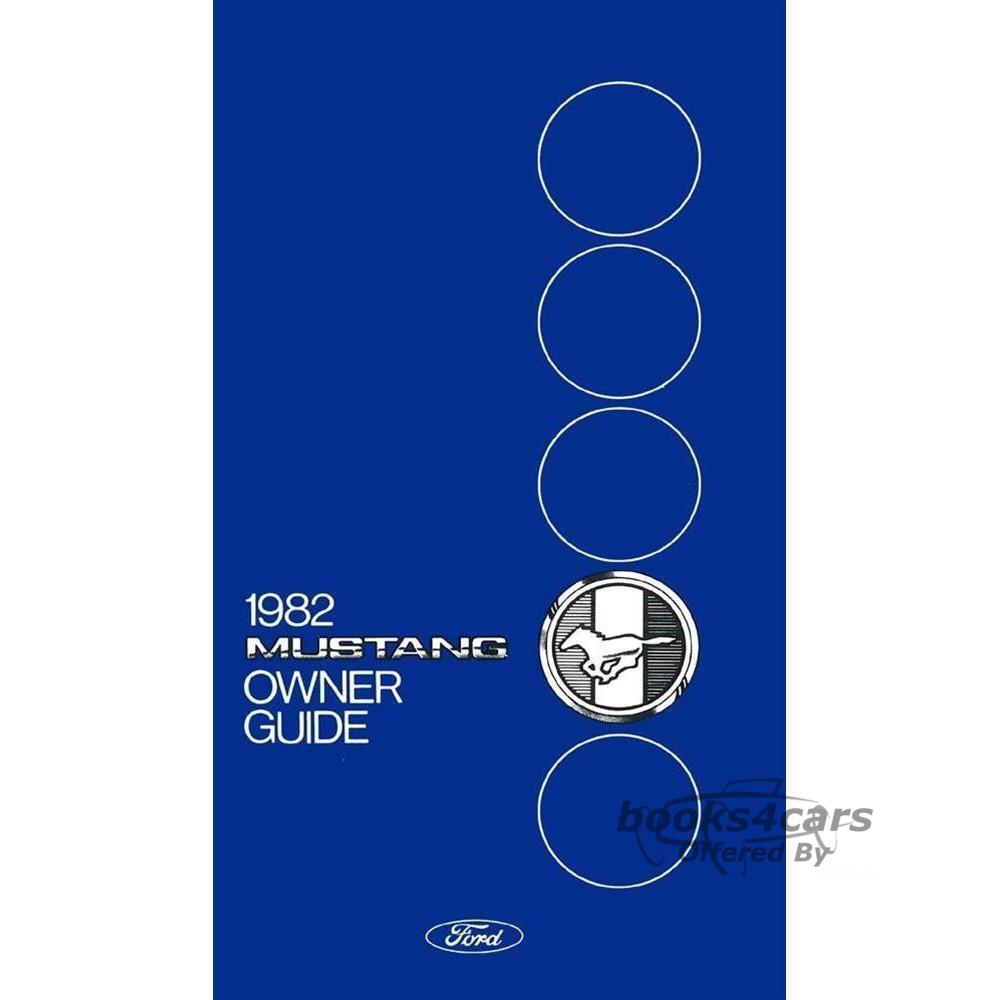 view cover of 1982 Mustang Owners Manual by Ford