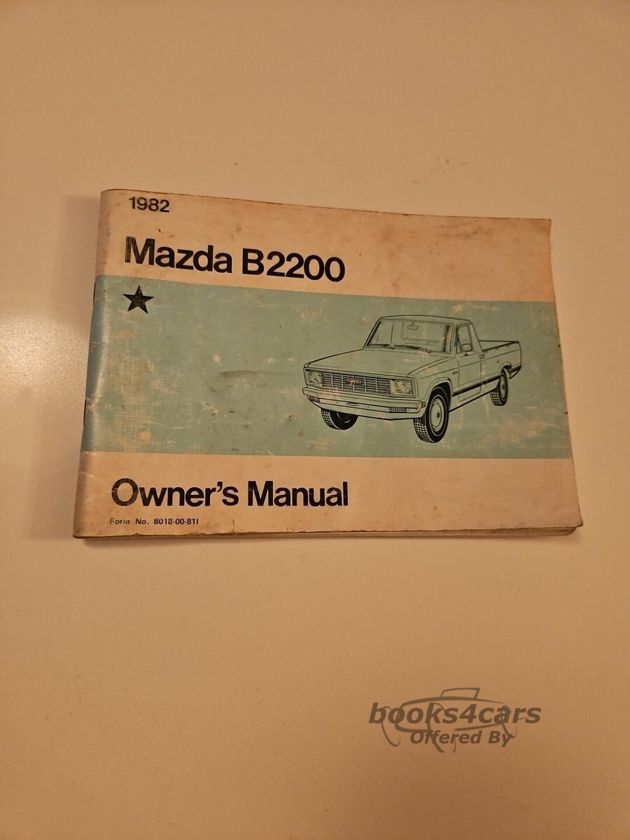 view cover of 1982 B2200 Owners Manual by Mazda