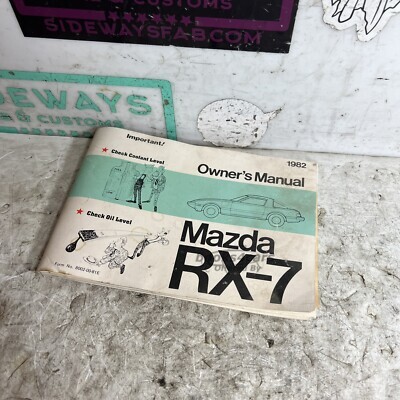 view cover of 1982 RX7 Owner's manual by Mazda for RX-7
