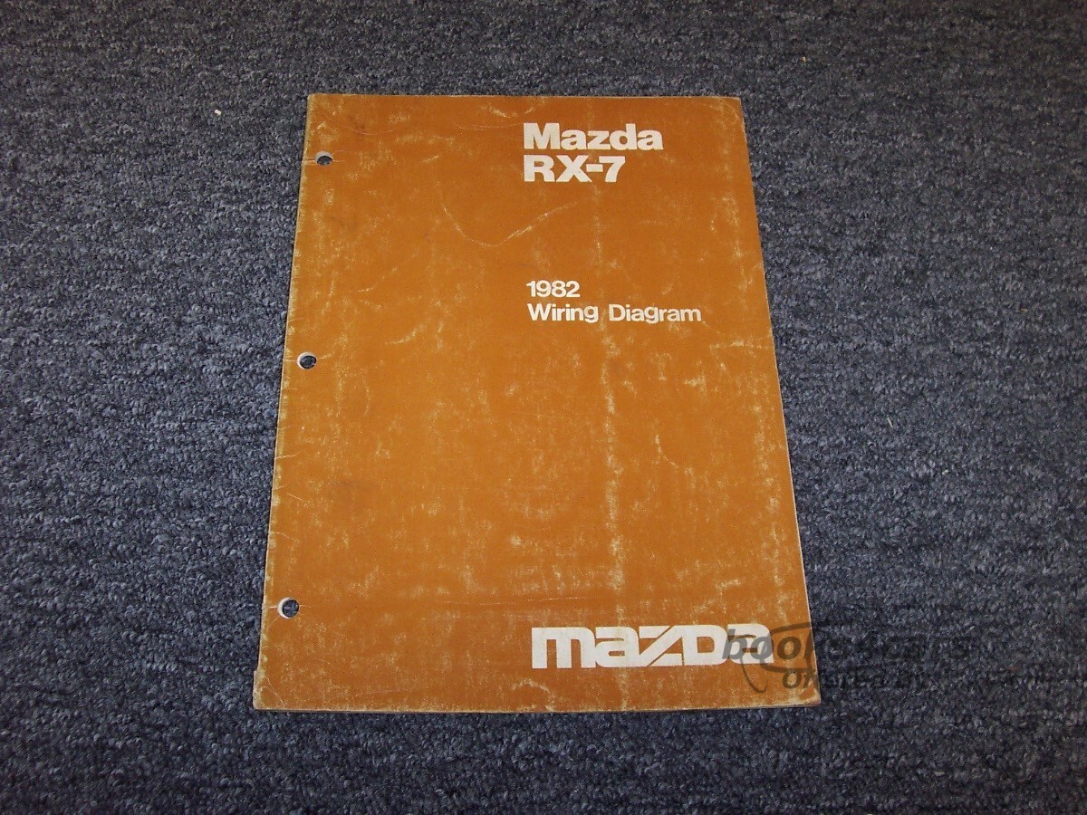view cover of 1982 RX7 Wiring diagram manual by Mazda for RX-7