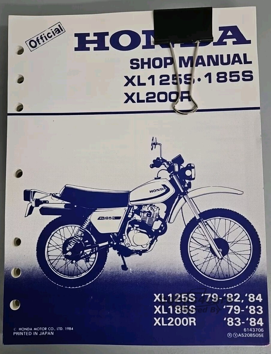 view cover of 1979-1984 XL125S-185S XL200R Shop Service Repair Manual by Honda