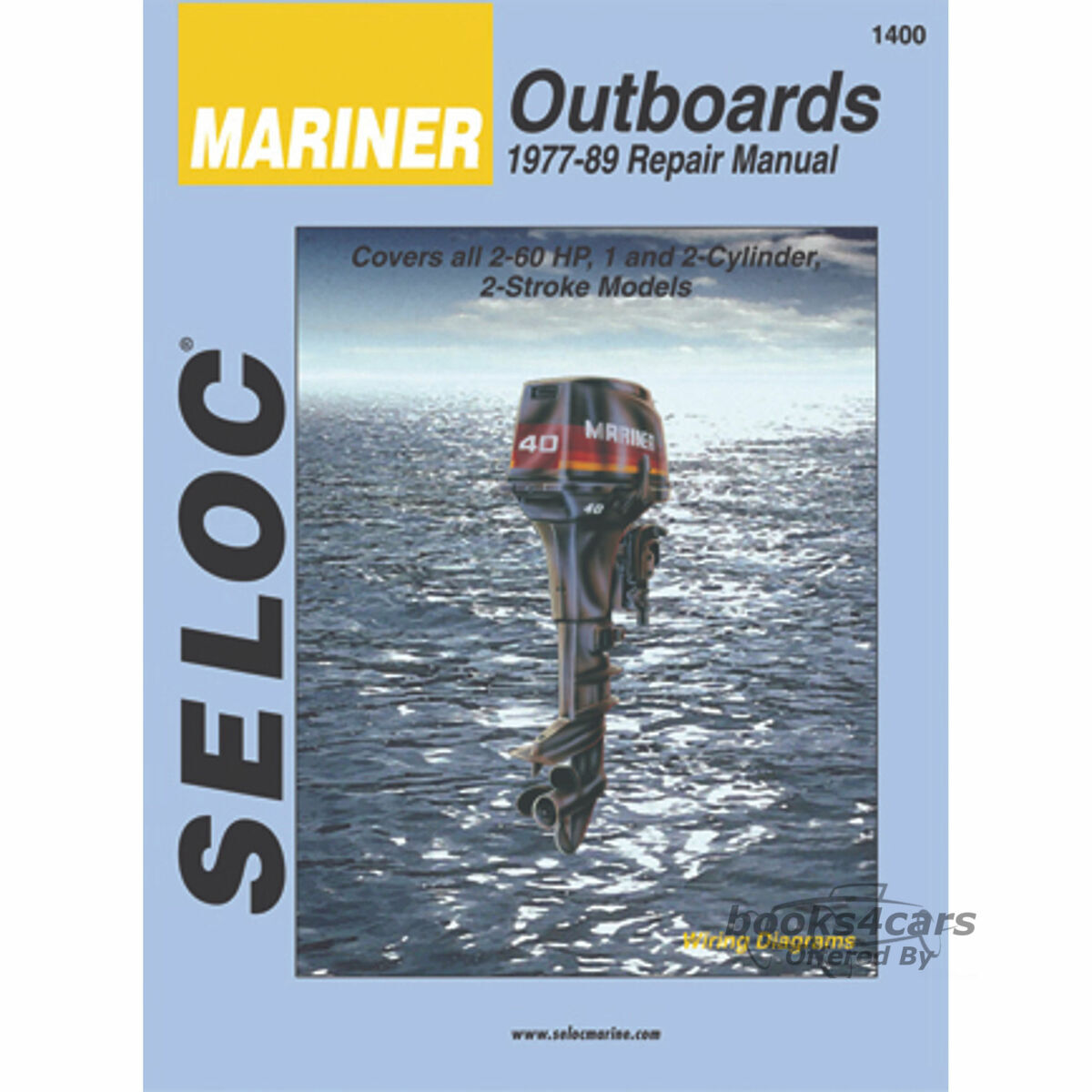 view cover of 1977-1989 Mariner Outboards 1-2 Cyl Covers all 2-60 Hp, 2 and 2 cylinder 2 stroke models Maintenance and Repairs Manuals