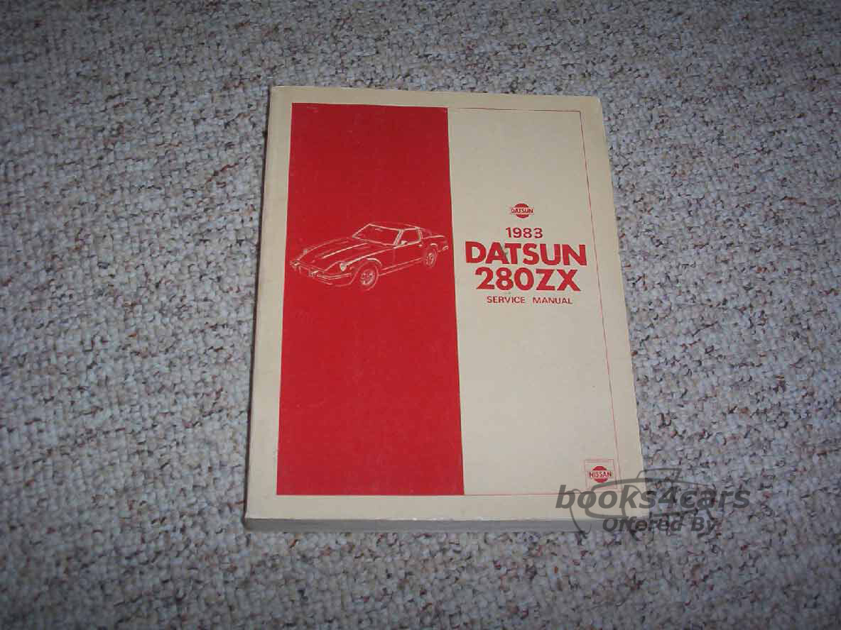 view cover of 1983 280ZX Shop Service Repair Manual by Datsun Nissan for 280 ZX