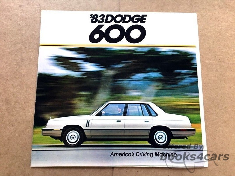 view cover of 1983 Dodge 600 ES Sales Brochure covering the Front Wheel Drive Dodge 600ES
