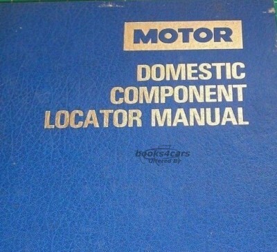 View cover of 1981-1985 Domestic Car, Light Truck, & Vans Component Locator Manual