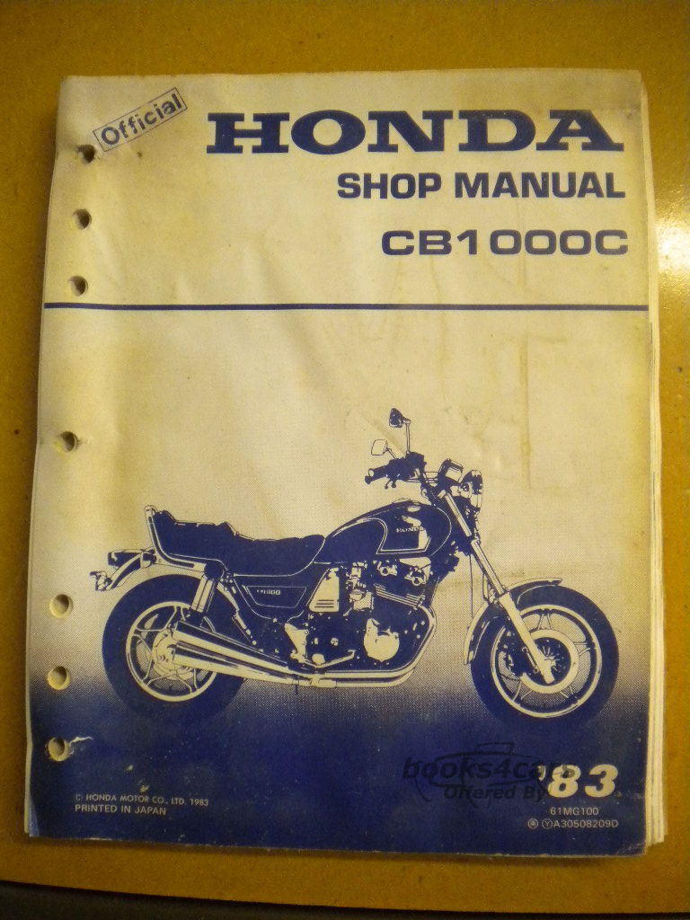 view cover of 1983 CB1000C Service Manual by Honda