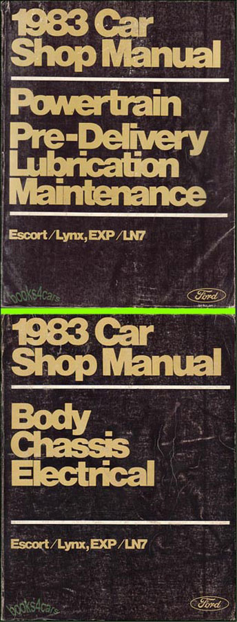 view cover of 1983 Escort Lynx and EXP LN7 Body, Chassis and Electrical manual