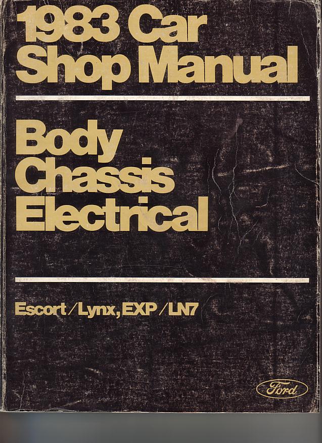 view cover of 1983 Escort Lynx and EXP LN7 Powertrain Shop manual