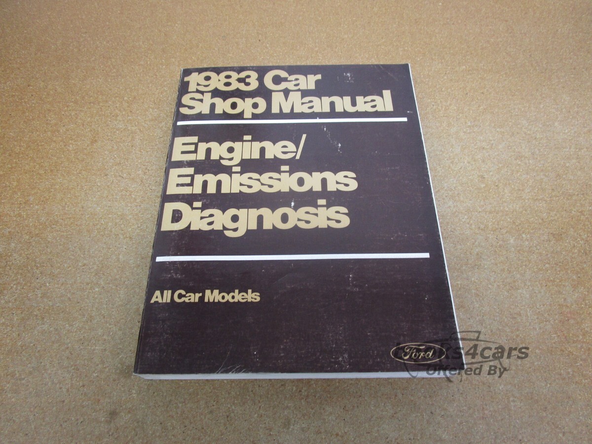 view cover of 1983 Ford Car Engine emissions diagnosis Shop manual for all models; volume HC