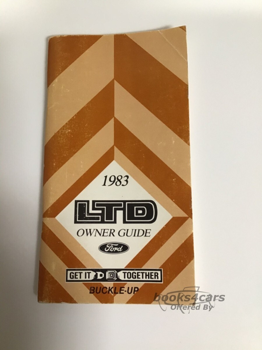view cover of 1983 LTD Owner Guide by Ford