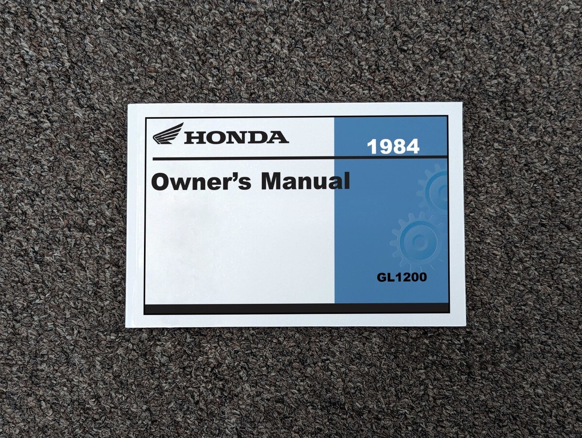 view cover of 1984 Goldwing GL1200 Owners Instruction Manual Handbook by Honda