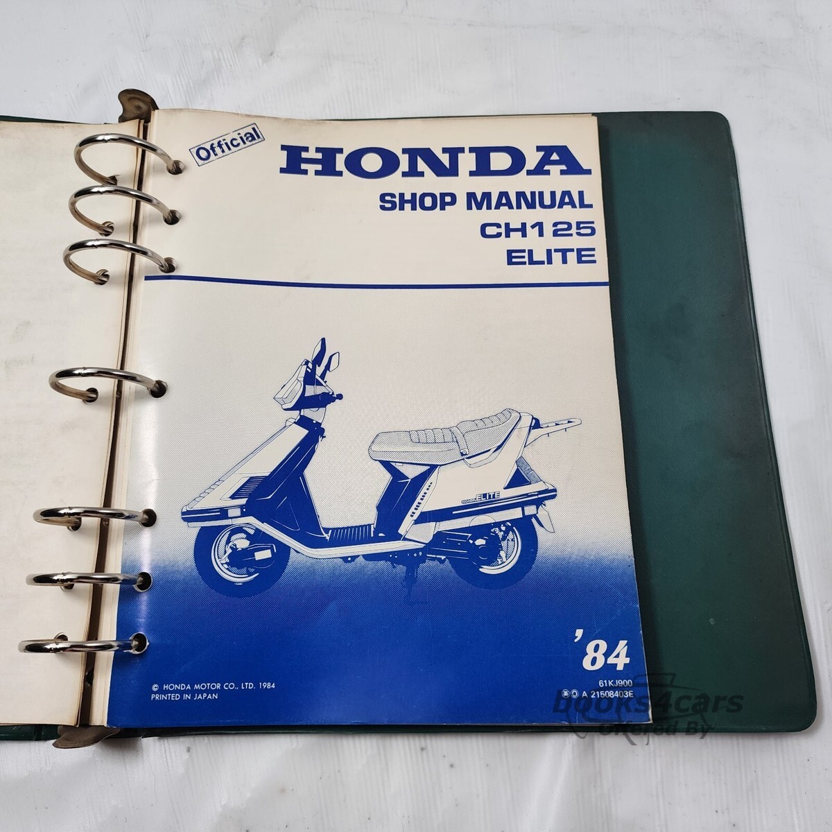 view cover of 1984 CH125 Elite Shop Manual by Honda