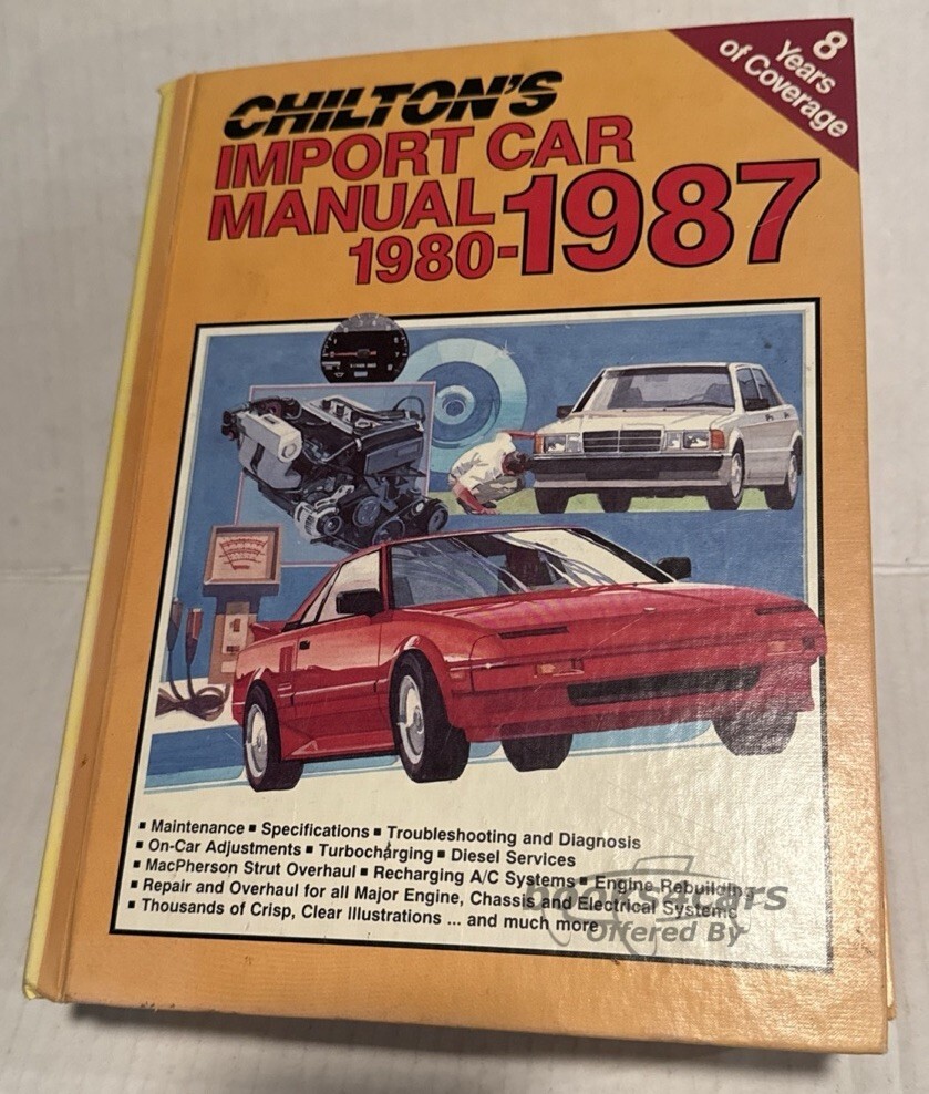 view cover of 1980-1987 Chilton's auto Repair Manual for Imported Cars
