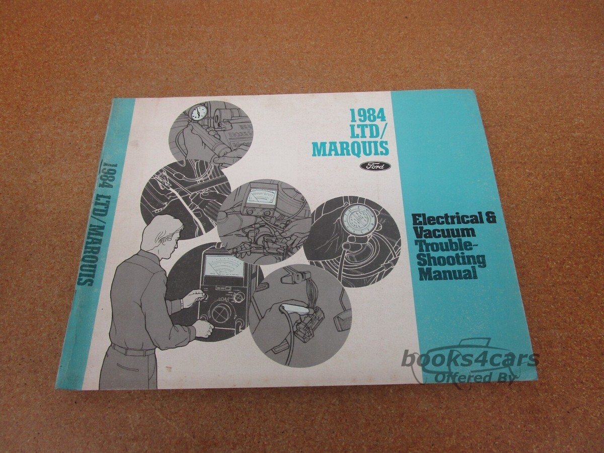 view cover of 1984 LTD Marquis electrical and vacuum troubleshooting manual by Ford