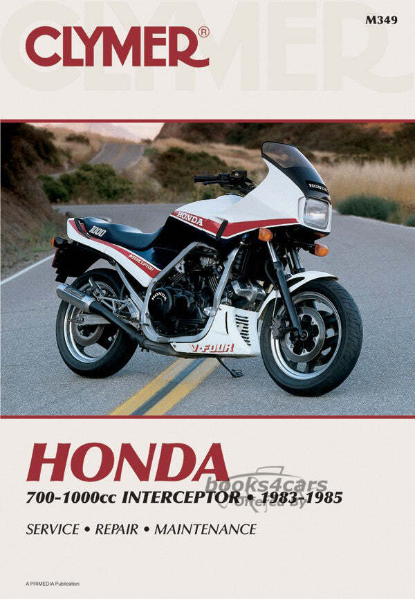 view cover of 1983-1985 700 1000 Interceptor Shop Service Repair manual, 432 pages by Clymer for Honda