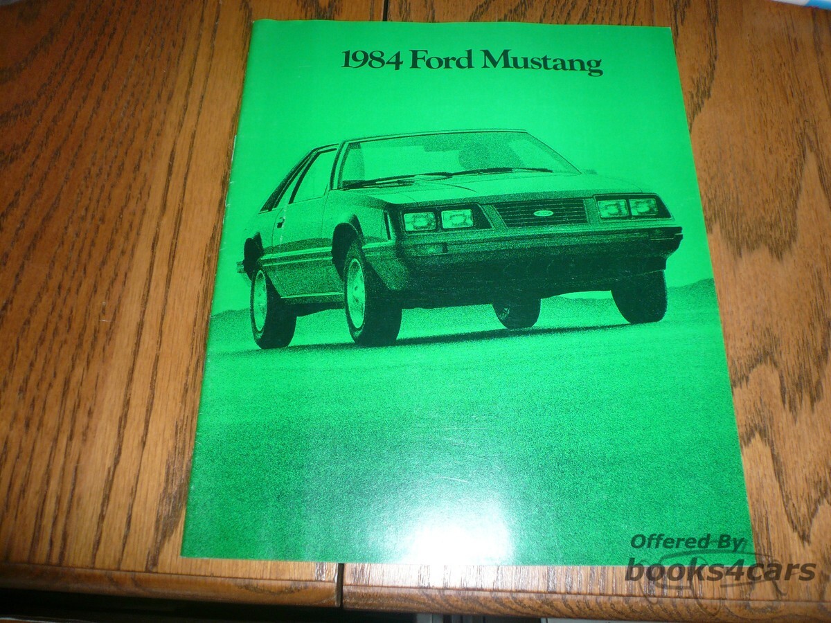 view cover of 1984 Ford Mustang Sales Brochure