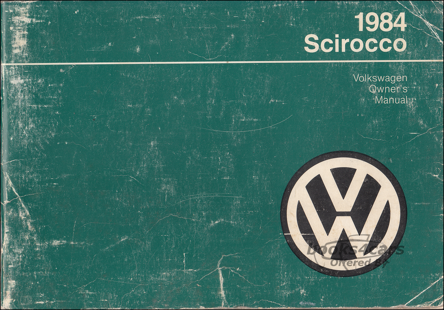 view cover of 1984 Volkswagen Scirocco Owners Manual by VW