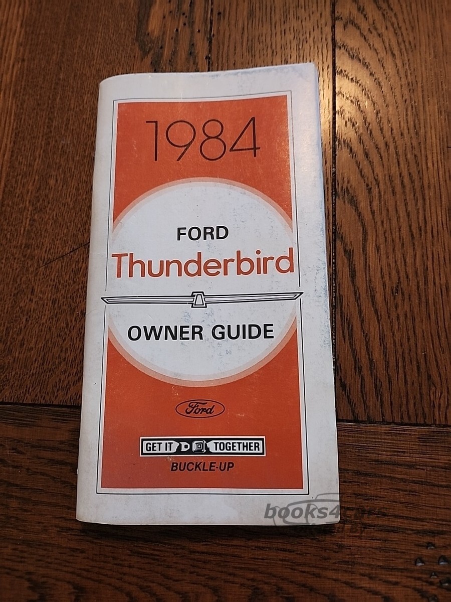 view cover of 1984 ThunderBird Owners manual by Ford