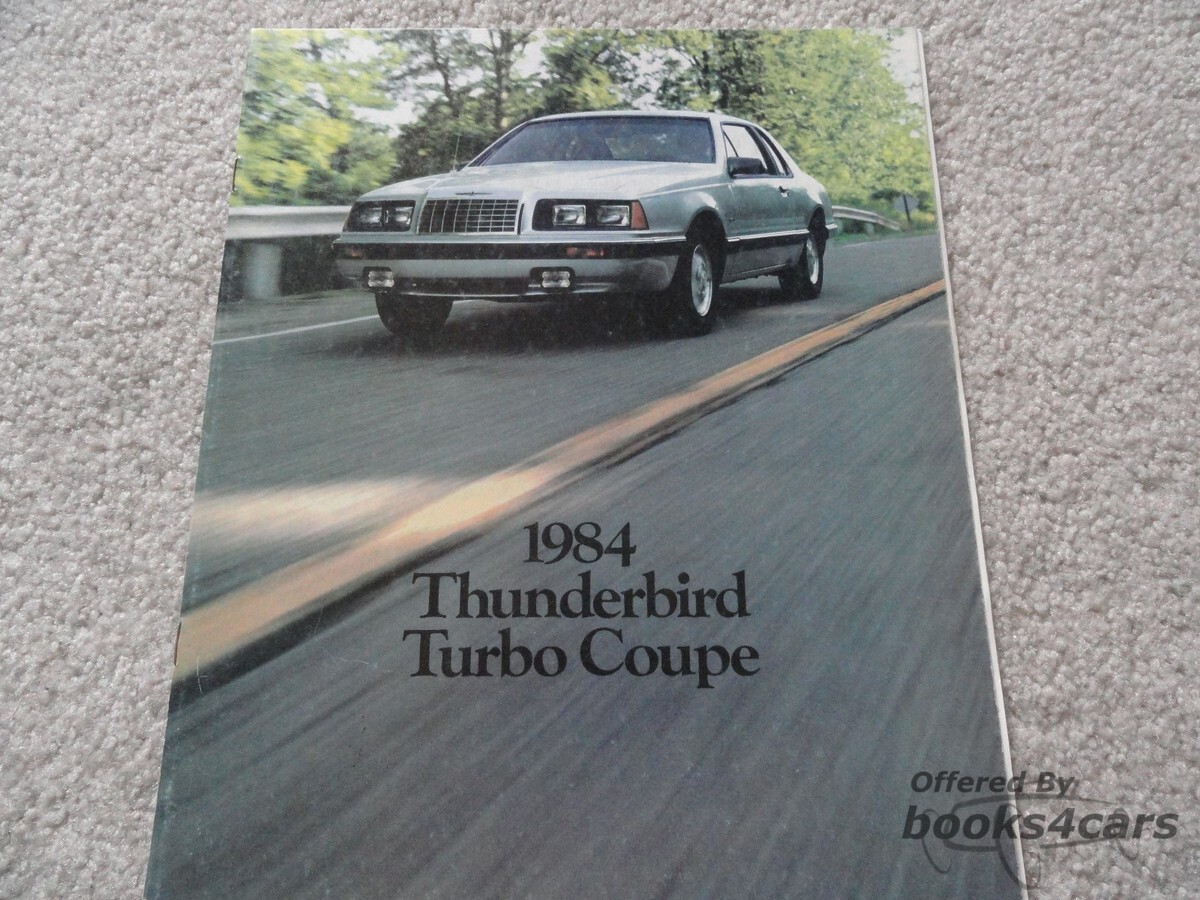 view cover of 1984 Ford Thunderbird Turbo Coupe Sales Brochure