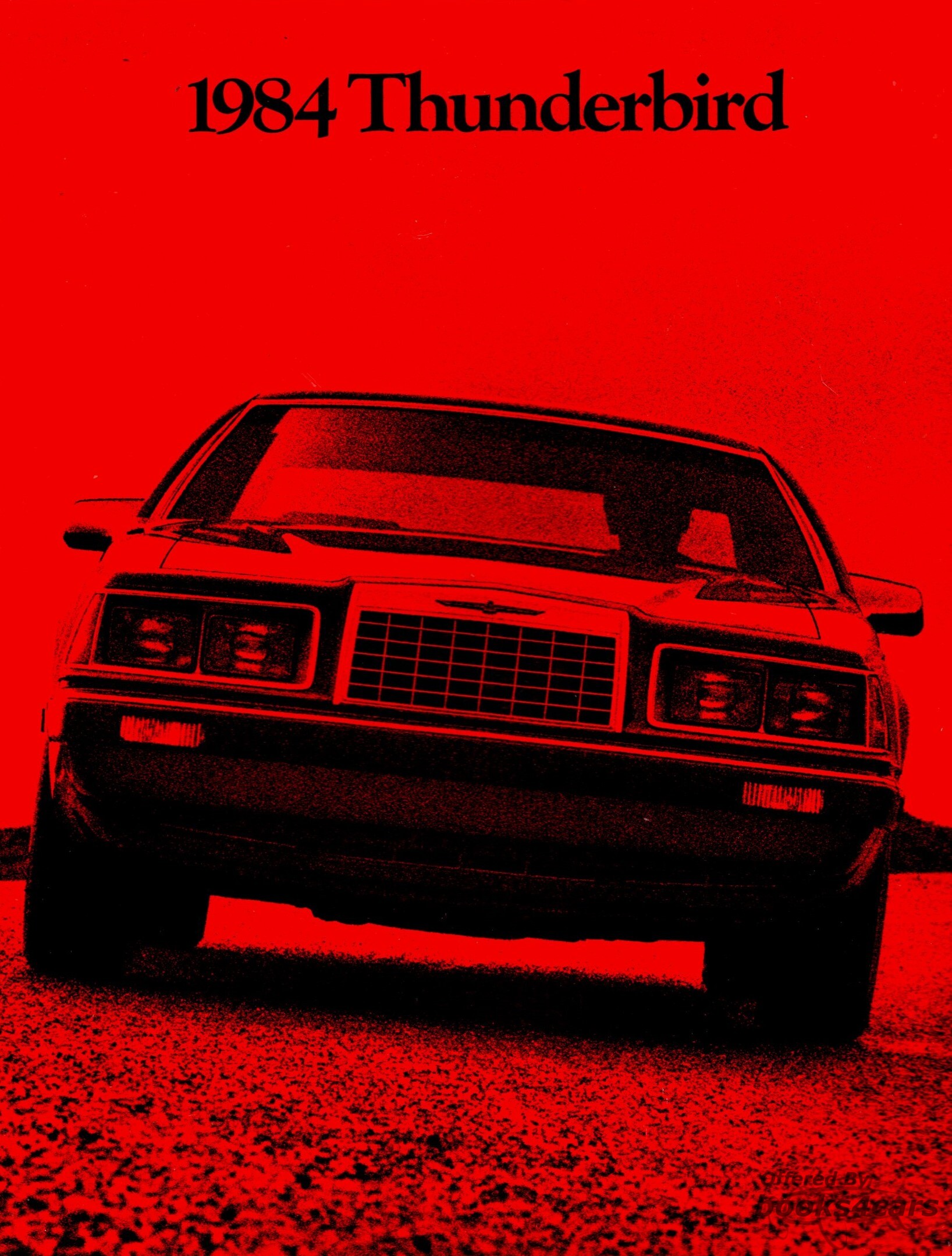 view cover of 1984 Ford Thunderbird Sales Brochure