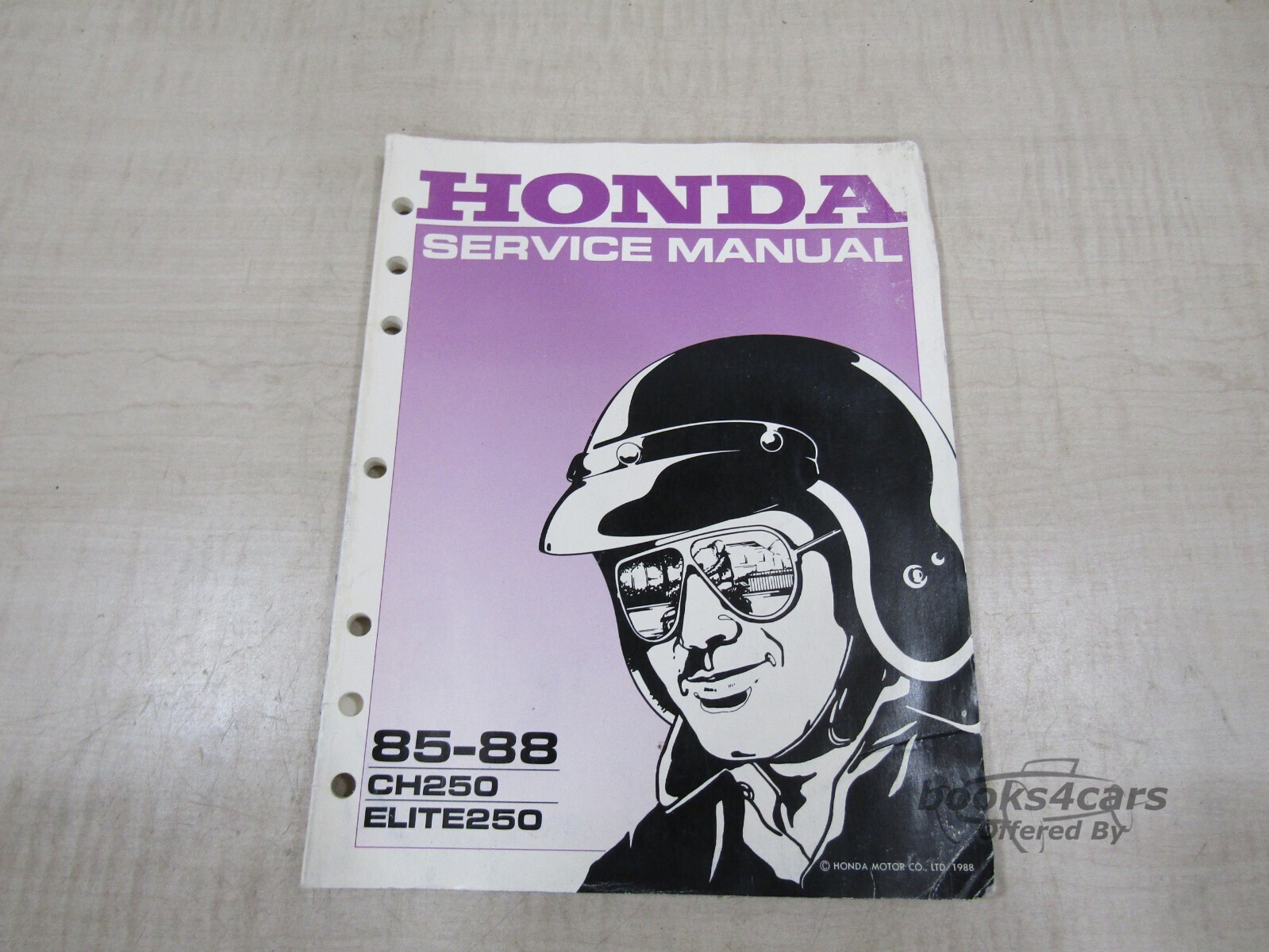 view cover of 1985-1988 CH250 ELITE250 Service Manual by Honda