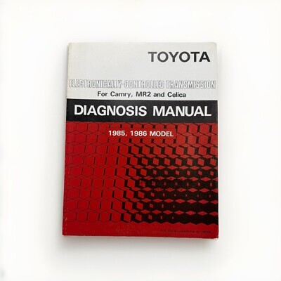 view cover of 1985-1986 A140E & A141E Electronically controlled Trans Diagnosis manual by Toyota. For Camry, MR2, Celica 186 pages