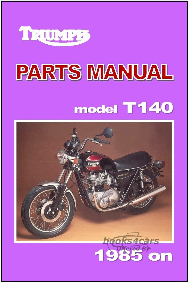 view cover of T140 Parts Manual Book for 1985