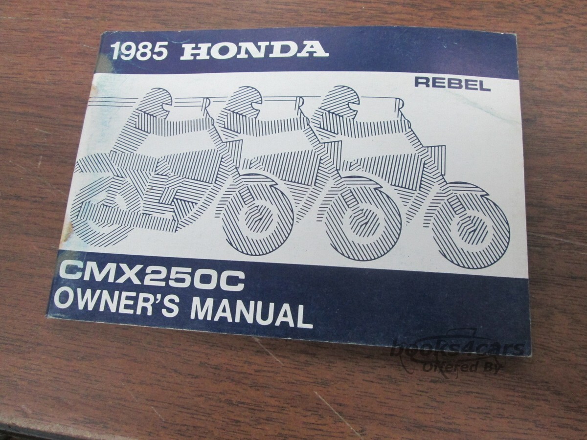 view cover of 1985 CMX250C Owners Manual by Honda.